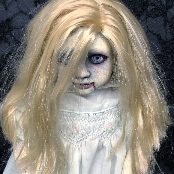 OOAK Creepy Odd 18” Haunted Ghost Zombie Undead Scary Halloween Horror Art Doll - Picture 1 of 15